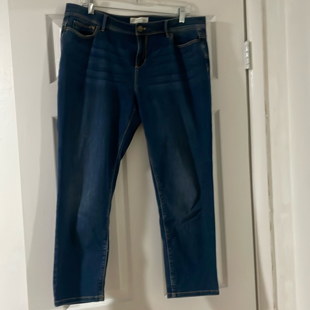 J Jill authentic fit slim ankle jeans in size 14 Petite